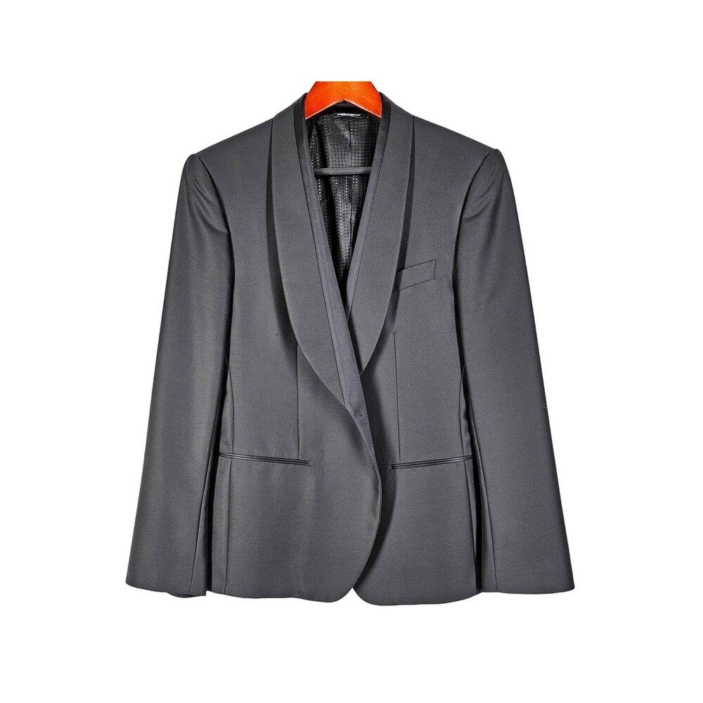 DOLCE & GABBANA SICILIA GRAY BLAZER – VIRGIN WOOL + SILK MADE IN ITALY – SIZE 50